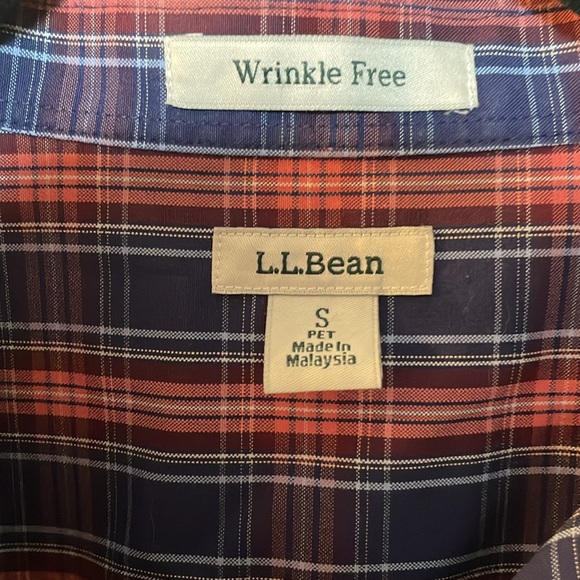L.L.Bean Ladies Wrinkle Free button up blouse. Cotton. S/Pet. Nice! - Picture 3 of 8